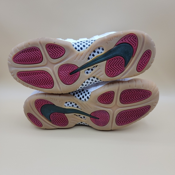 Nike Little Posite Pro GS "Gucci" Kids Shoes Size 6Y White Red Green 2015 W/Box - Picture 12 of 12